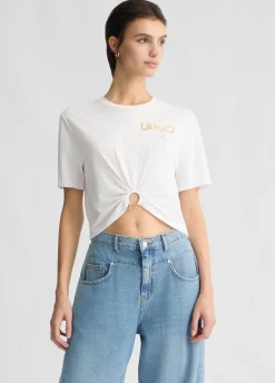 Hot T-Shirt in Cotone con Logo / Donna T-shirt