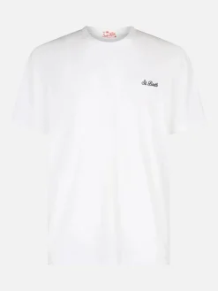 Clearance T-Shirt in Cotone con Logo Ricamato / Uomo T-shirt