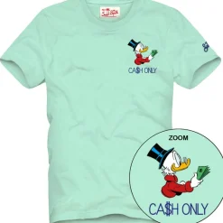 New T-Shirt in Cotone con Ricamo / Uomo T-shirt
