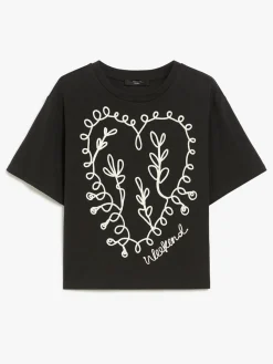 Outlet T-Shirt in Cotone con Ricamo / Donna T-shirt