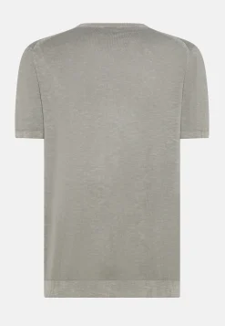 New T-Shirt in Cotone e Lino / Uomo T-shirt
