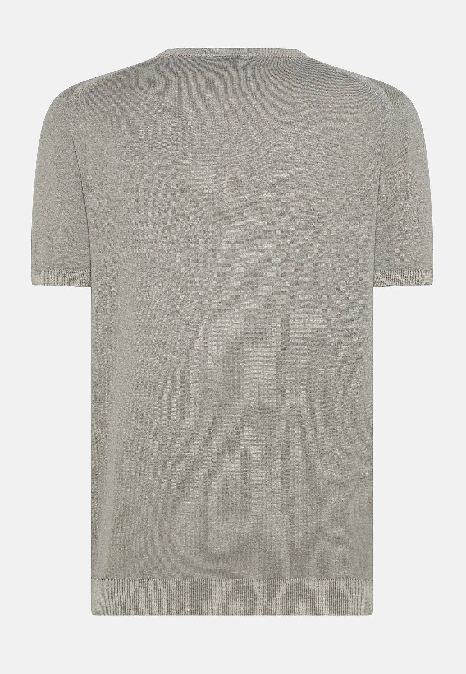 New T-Shirt in Cotone e Lino / Uomo T-shirt