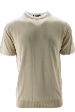 Outlet T-Shirt in Filo di Cotone con Dettagli / Uomo T-shirt