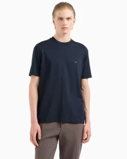 New T-Shirt in Jersey con Logo / Uomo T-shirt