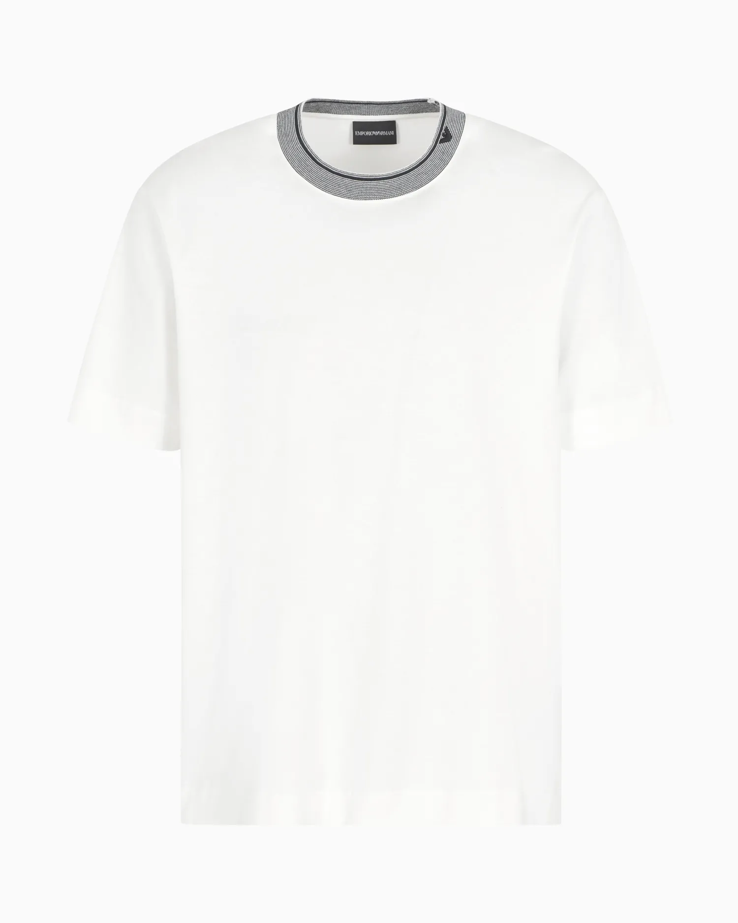 Outlet T-Shirt in Jersey con Profilo al Collo / Uomo T-shirt