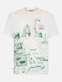 New T-Shirt in Jersey di Lino / Uomo T-shirt