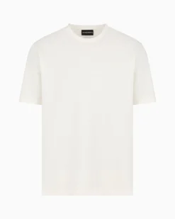 New T-Shirt in Jersey Jacquard a Rilievo / Uomo T-shirt