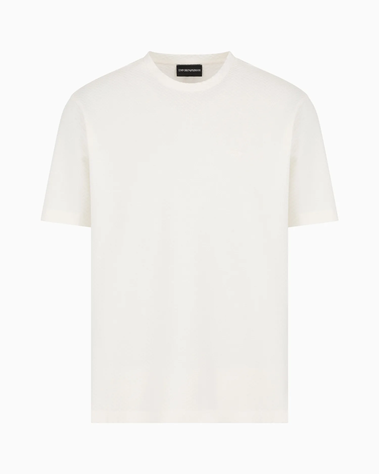 New T-Shirt in Jersey Jacquard a Rilievo / Uomo T-shirt