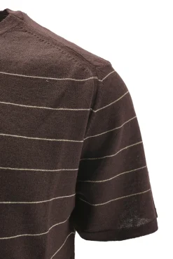 New T-Shirt in Lino e Cotone con Fantasia / Uomo T-shirt