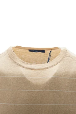 Sale T-Shirt in Lino e Cotone con Fantasia / Uomo T-shirt