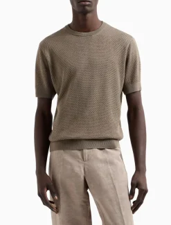 Hot T-Shirt in Maglia Punto Operato / Uomo T-shirt