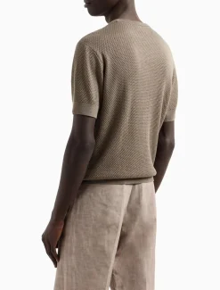 Hot T-Shirt in Maglia Punto Operato / Uomo T-shirt
