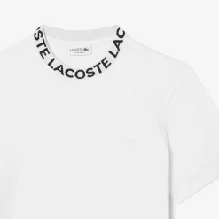 Hot T-Shirt in Piqué con Logo Jacquard / Uomo T-shirt