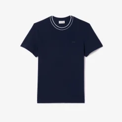 Outlet T-Shirt in Piquet Elasticizzato con Contrasto / Uomo T-shirt