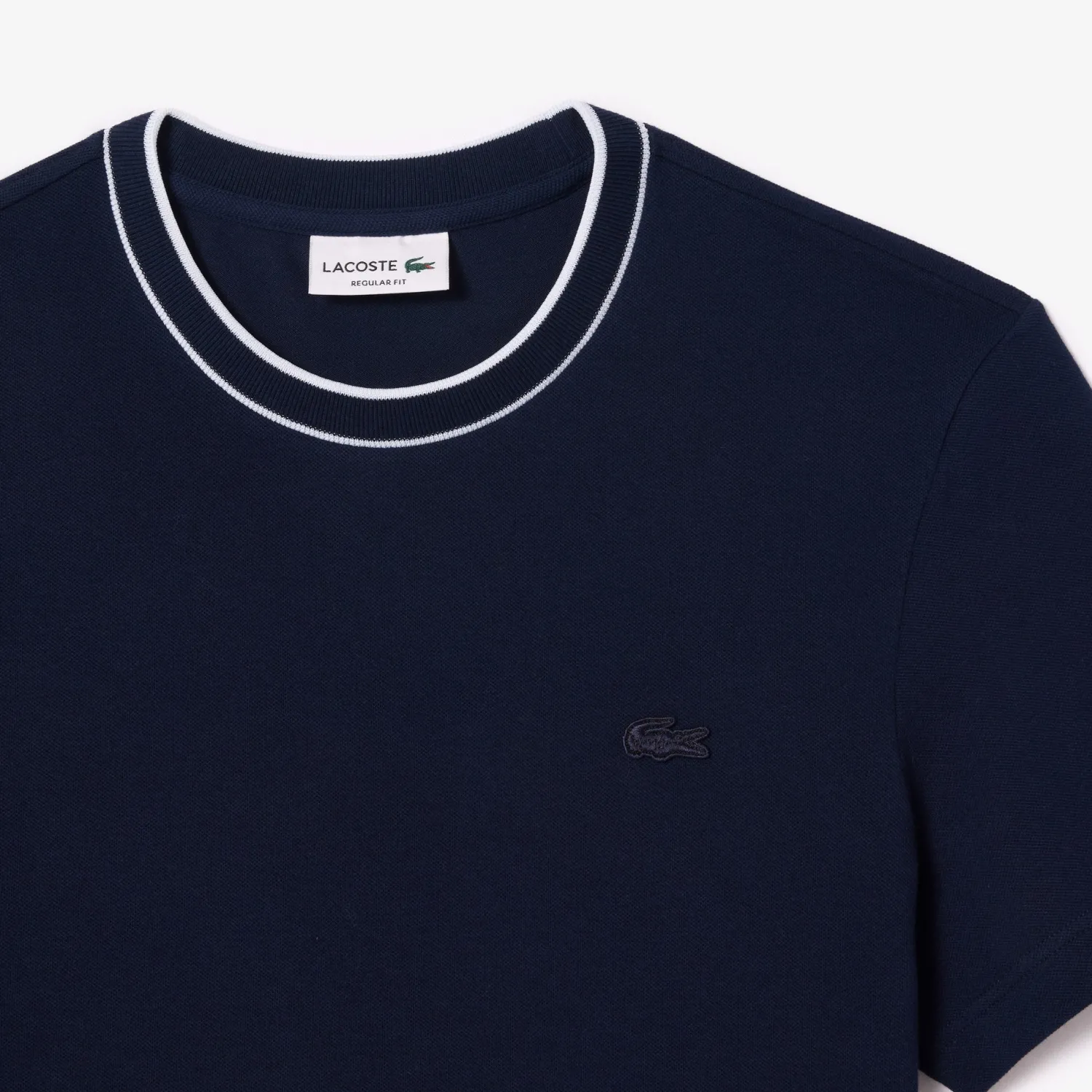 Outlet T-Shirt in Piquet Elasticizzato con Contrasto / Uomo T-shirt