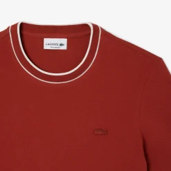 Discount T-Shirt in Piquet Elasticizzato con Contrasto / Uomo T-shirt