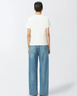 Online T-Shirt Maniche Corte con Ricamo / Donna T-shirt
