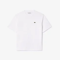Discount T-Shirt Relaxed Fit in Jersey Pima Cotton / Bianco Donna T-shirt