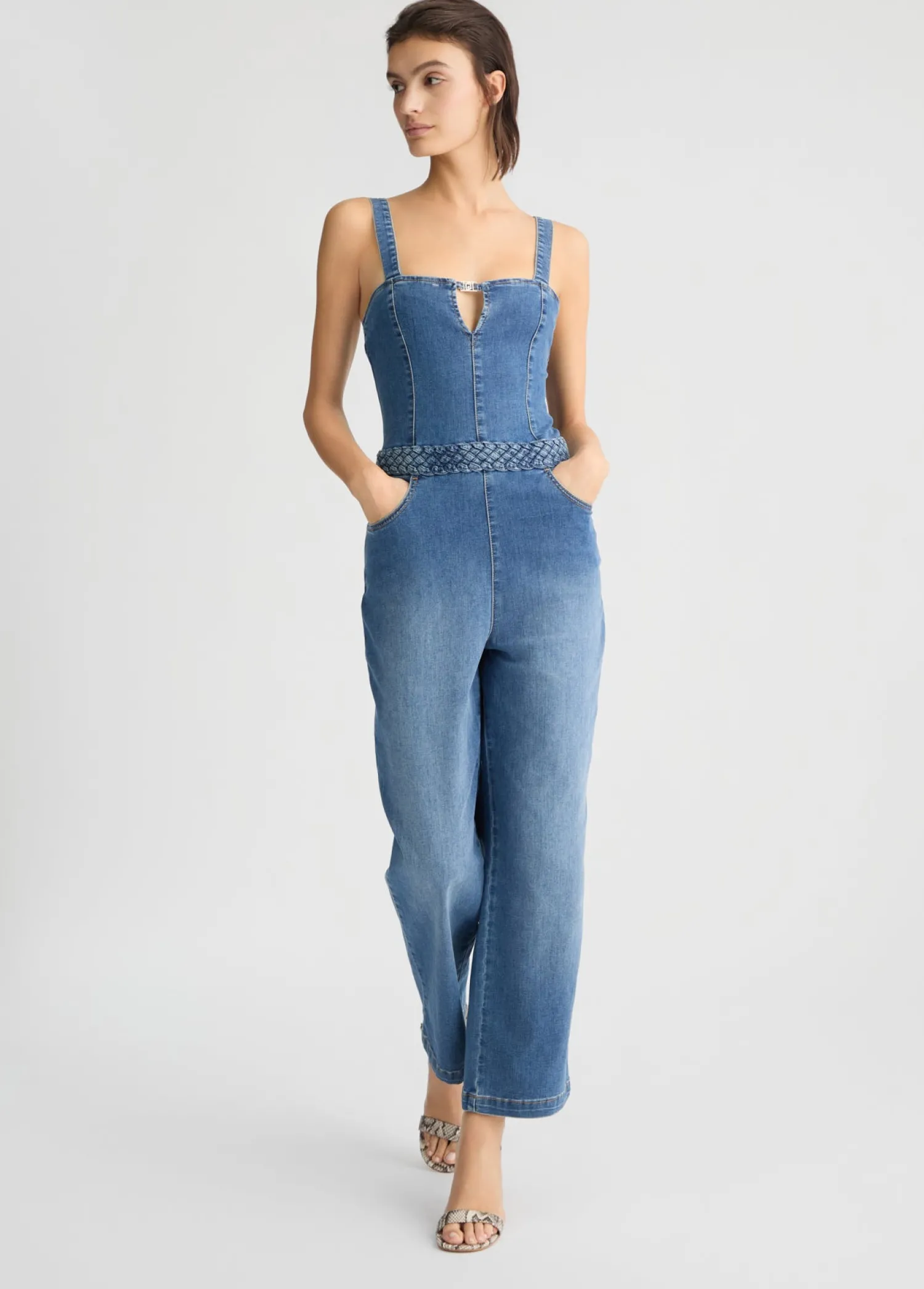 New Tuta in Denim / Donna Abiti|Denim