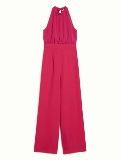Sale Tuta in Envers Satin e Georgette / Donna Abiti