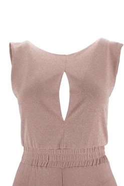 Tuta in Tessuto Elasticizzato / Rosa Donna Abiti