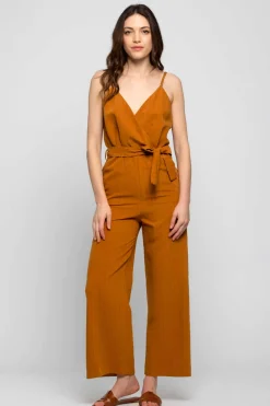 Clearance Tuta in Viscosa / Marrone Donna Abiti