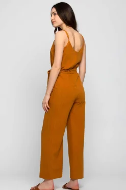 Clearance Tuta in Viscosa / Marrone Donna Abiti