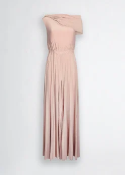 Outlet Tuta Monospalla in Shiny Jersey / Donna Abiti