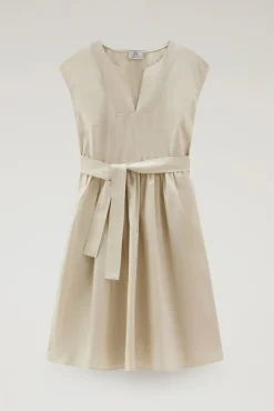 New Vestito Corto in Popeline di Puro Cotone / Donna Abiti