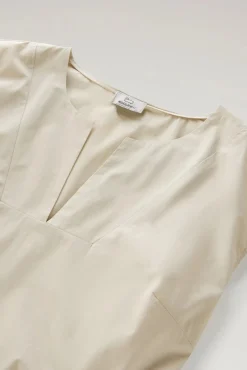 New Vestito Corto in Popeline di Puro Cotone / Donna Abiti