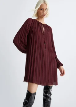 Hot Vestito Corto Plissettato / Donna Abiti