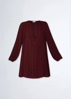 Hot Vestito Corto Plissettato / Donna Abiti