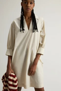 Hot Vestito in Popeline di Puro Cotone / Donna Abiti