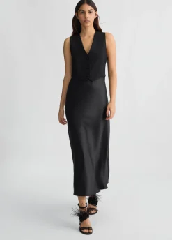 Hot Vestito Lungo con Gilet / Donna Abiti