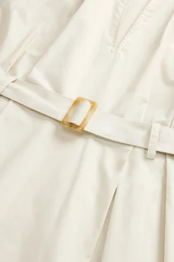 New Vestito Smanicato in Popeline di Cotone / Donna Abiti