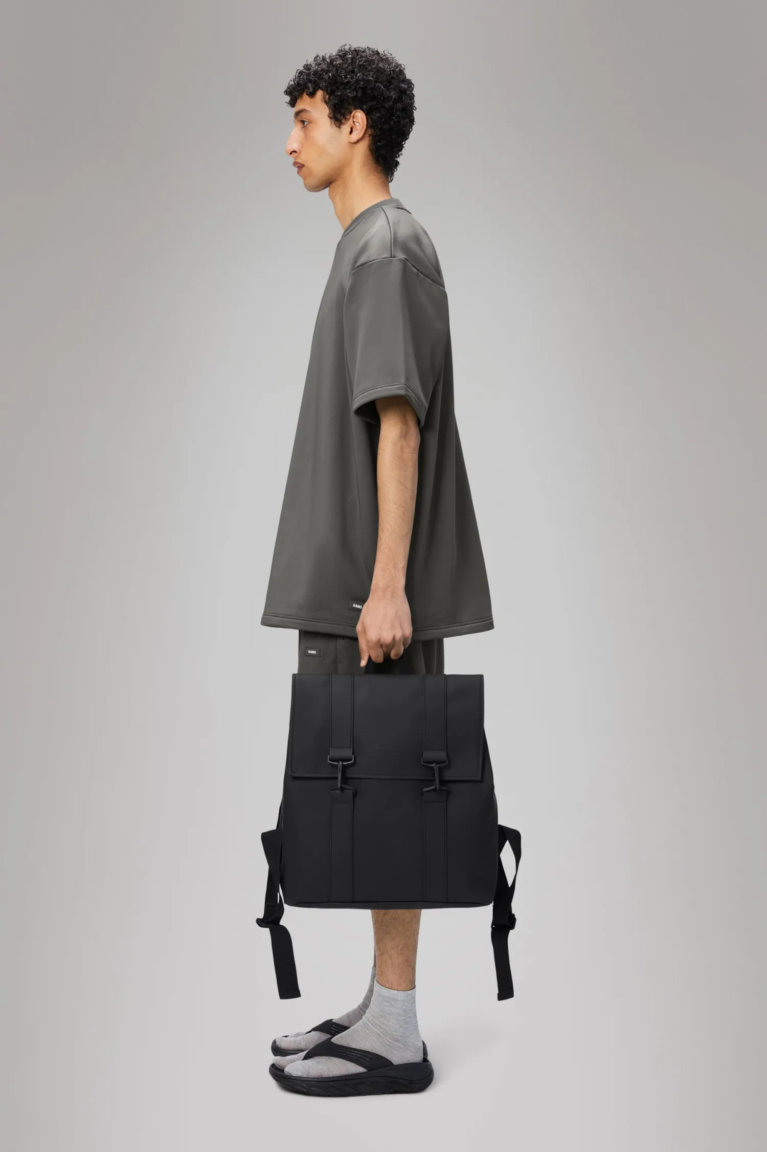 Outlet Zaino Msn con Doppia Fibbia / Uomo Zaini